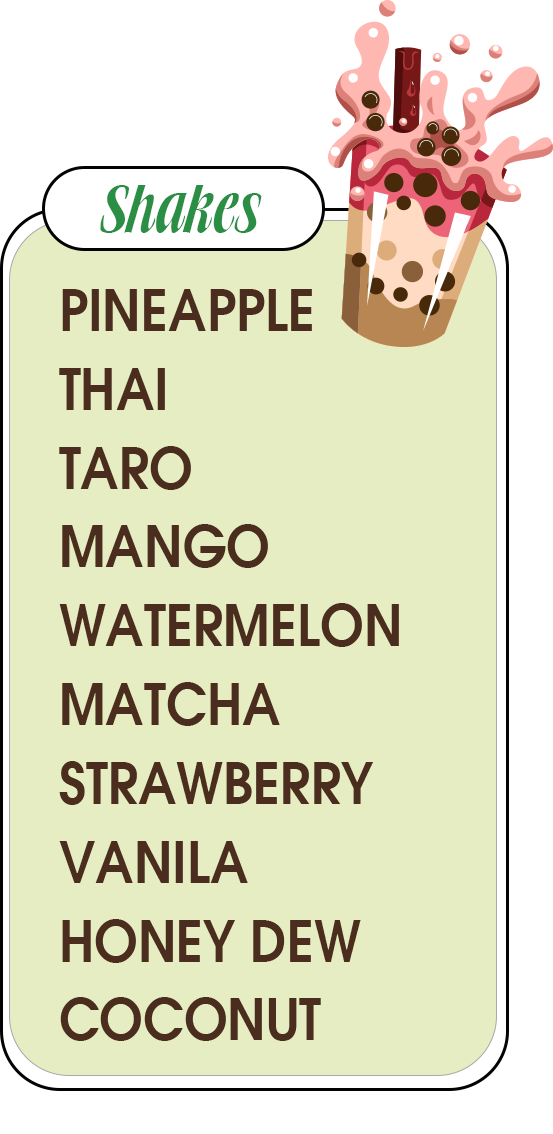 LT Boba menu